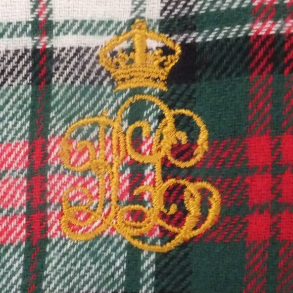 Lauren Ralph Lauren Sleep Shirt Womens Large Plaid 100% Cotton - Picture 3 of 6